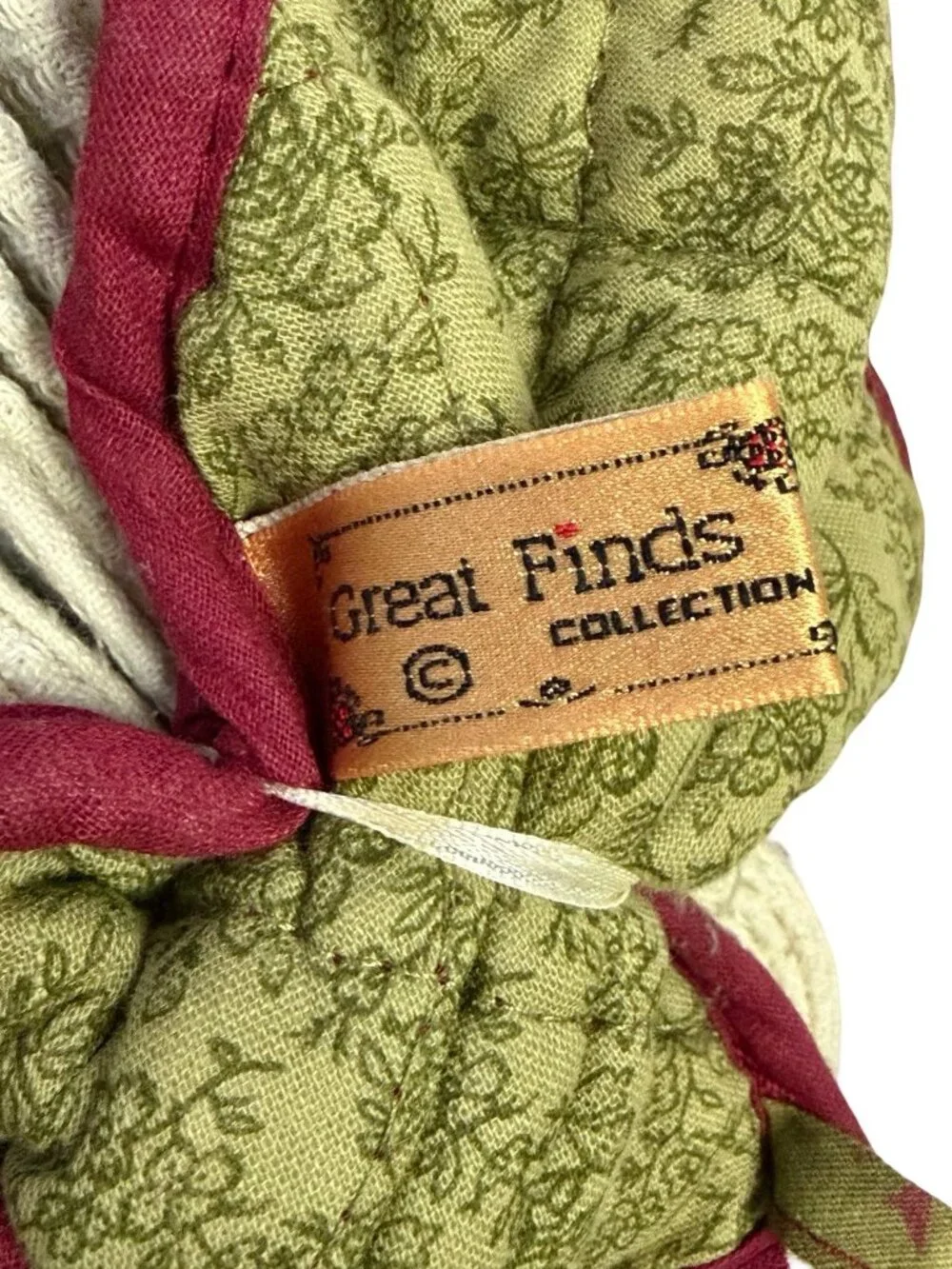 Great Finds Collection Good Friends Handmade Hanging Kitchen Towel Angel Burgund